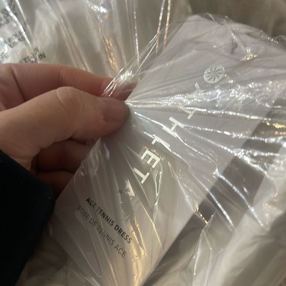 NWT Athleta Ace Tennis Dress White L - Picture 3 of 4